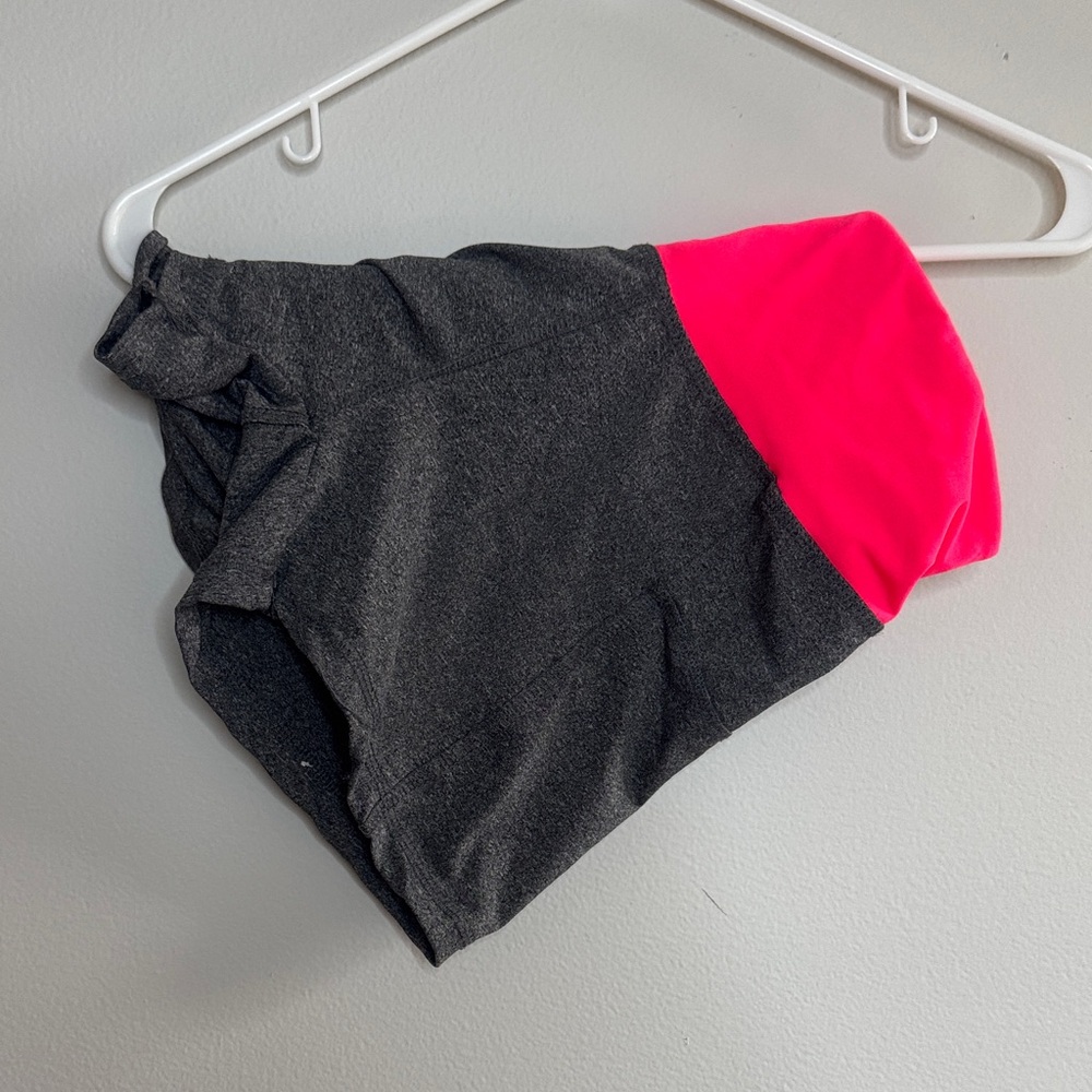 Vibrant Pink and Black Athletic Shorts 5